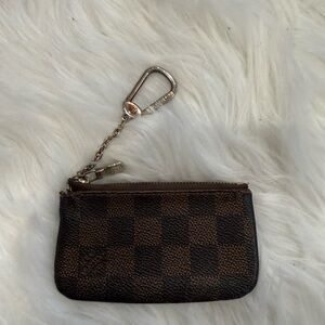 Louis Vuitton Brown Checkered Key Pouch